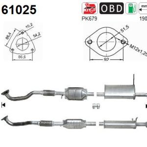 Katalizator benzynowy HYUNDAI SANTA FE 2.4i 16v (G4JS-G) 3/01-9/05