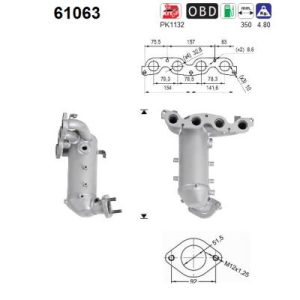 Katalizator benzynowy Hyundai i20/Kie Rio 1.2i 10'-14' Euro 5