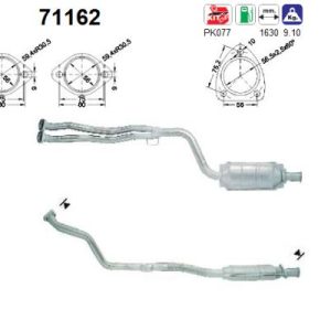 Katalizator benzynowy MERCEDES C180 1.8i LHD Estate (T202) 5/96-12/96