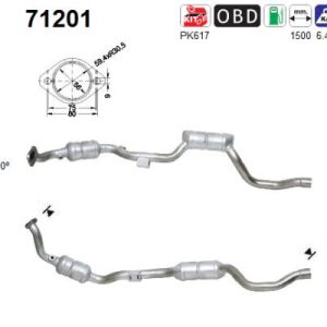 Katalizator benzynowy Mercedes ML320 3.2 '98-'02