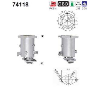 Katalizator benzynowy Nissan 1.5/1.6/1.8, 16v, 02'