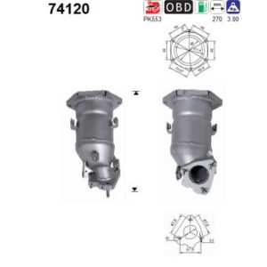Katalizator benzynowy Nissan Primera 1.6i 1.8i 16v 99'-02'