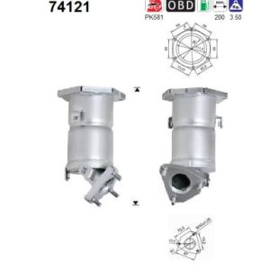 Katalizator benzynowy Nissan 1.5/1.8, 16v, 00'-02'