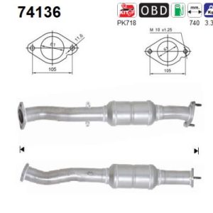 Katalizator beznynowy Nissan X-TRAIL 2.0i 16v 4x4 10/01'-12/06'