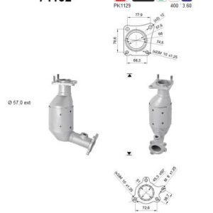 Katalizator benzynowy Nissan Murano 3.5i V6 24V 02/05'-06/08'