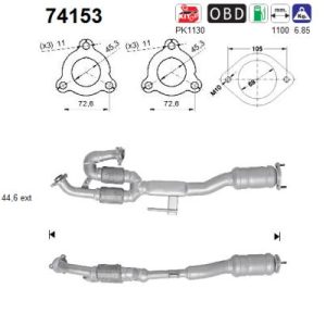 Katalizator benzynowy Nissan Murano 3.5i V6 24V 02/05'-06/08'