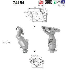 Katalizator benzynowy NISSAN MICRA 1.2i 12v (HR12DE) 7/10-12/16