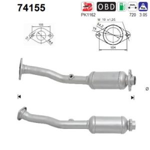 Katalizator benzynowy NISSAN MICRA 1.2i 12v (HR12DE) 5/10-