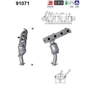 Katalizator benzynowy SUZUKI JIMNY 1.3i 16v (M13A) 8/05-7/12
