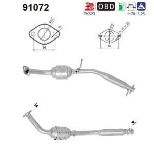 Katalizator beznynowy SUZUKI JIMMY 1.3i 16V 85CV 05'-10'