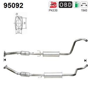 Katalizator benzynowy Toyota Yaris 1.3i/TS 1,5i 99-04