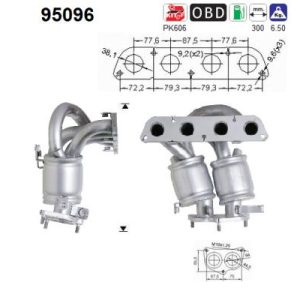Katalizator benzynowy TOYOTA AVENSIS 1.8 10.00-02.03