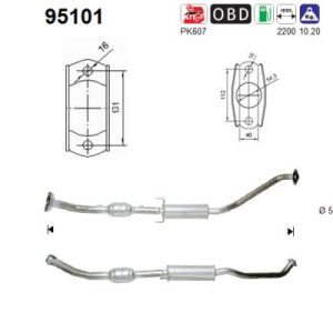 Filtr DPF Nissan NV200 1,4 K9K 09'->15'