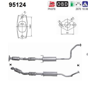 Katalizator benzynowyTOYOTA PRIUS 1.5H 09.03-12.09