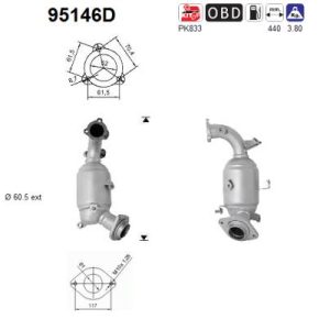 Katalizator diesel TOYOTA VERSO 2.0TD D4D 09'-10'