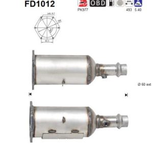 Filtr DPF Peugeot 607 2.0 /2.2 HDi 99'-04'