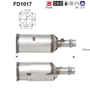 Filtr DPF Peugeot 307/307SW 2.0 HDi 09/02'-12/05'