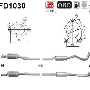 Filtr DPF Mitshubishi Outlander 2.0TF 11/06-08/09