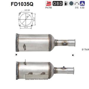 Filtr DPF Citroen C4, Peugeot 308 2.0 HDi 07'->