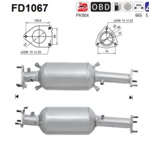 Filtr DPF HONDA CR-V 2.2i-CTDi Mk.3 (N22A2) 1/07-12/10 (Euro 4 DPF)
