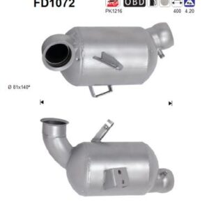 Filtr DPF MERCEDES GLK 220TD Cdi 06/13'->8/14'