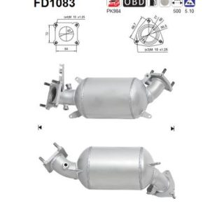 Filtr DPF HONDA CIVIC 2.2CDTi (N22A2 engine) 1/06-4/11 (Euro 4 DPF only)