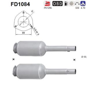 Filtr DPF ALFA ROMEO MITO 1.3JTDM (199A3) 9/08-4/10 (Euro 4 DPF)