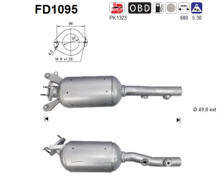 Filtr DPF RENAULT GRAND SCENIC 1.9dCi (F9Q816) 5/05-2/08 (Euro 4 DPF)