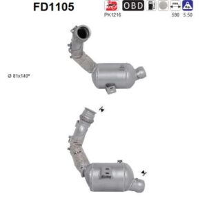 Filtr DPF MERCEDES GLK 320TD Cdi 01/11'->1/14'