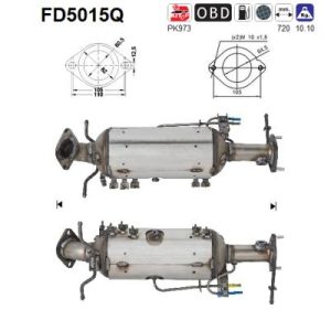 Filtr DPF SIC z katalizatoremDPF MAZDA 5 2.0TD (RF7J) 3/05-5/10 (Euro 4 Cat/DPF)