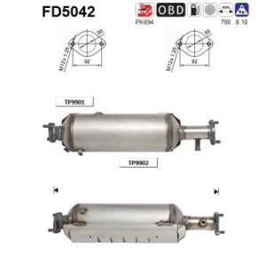 Filtr DPF z katalizatorem Hyundai Tuscon 2.0 CRDi 06'-10'