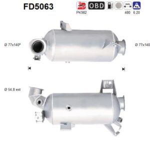 Filtr DPF Volkswagen Transporter 2.0TDi 05/11-08/15