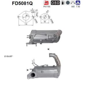 Filtr DPF MERCEDES CITAN 1.5TD 09/12'->07/15'