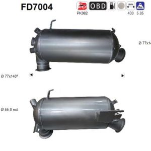 Filtr DPF VW CARAVELLE 2.5TDi 4motion (BNZ; BPC) 6/07-11/09 (Euro 4 DPF)