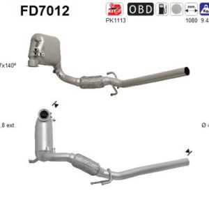 Filtr DPF SEAT IBIZA 1.4TDi 05'-10'